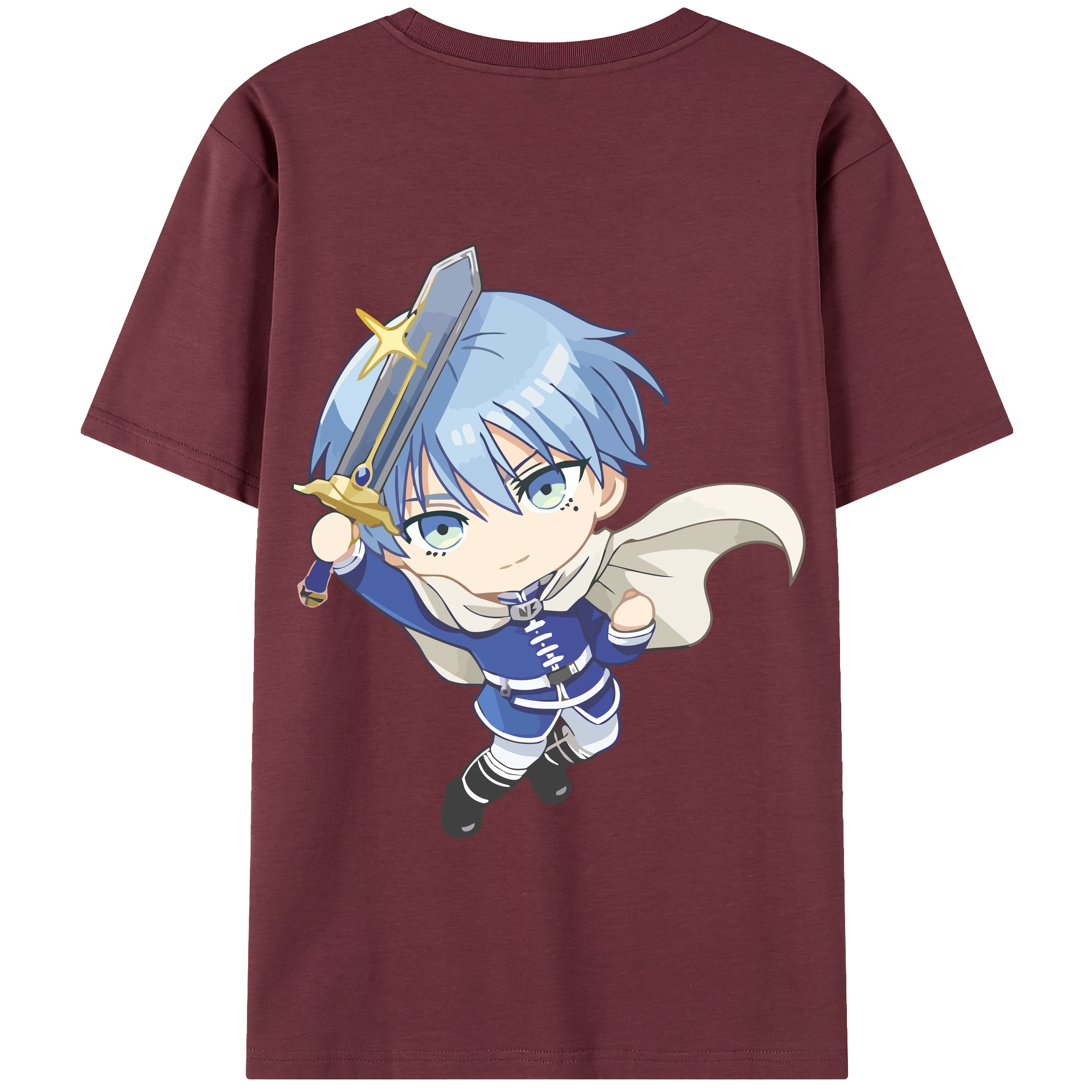 （画像用） 葬送のフリーレン Frieren 綿100％半袖Tシャツ（背面プリント）